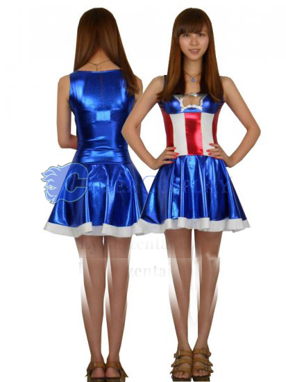 Captain America Halloween Costume Dress